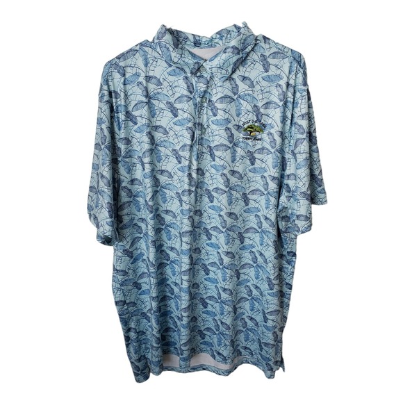 121st US Open Golf Polo Shirt Torrey Pines Logo Blue Palm Fronds Size XL - Picture 1 of 8